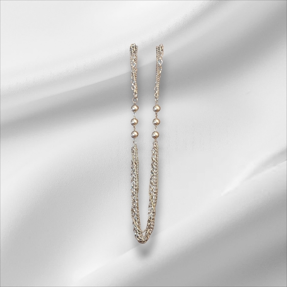 Vintage Silver and Gold Layered Necklace - Picture 6 of 6